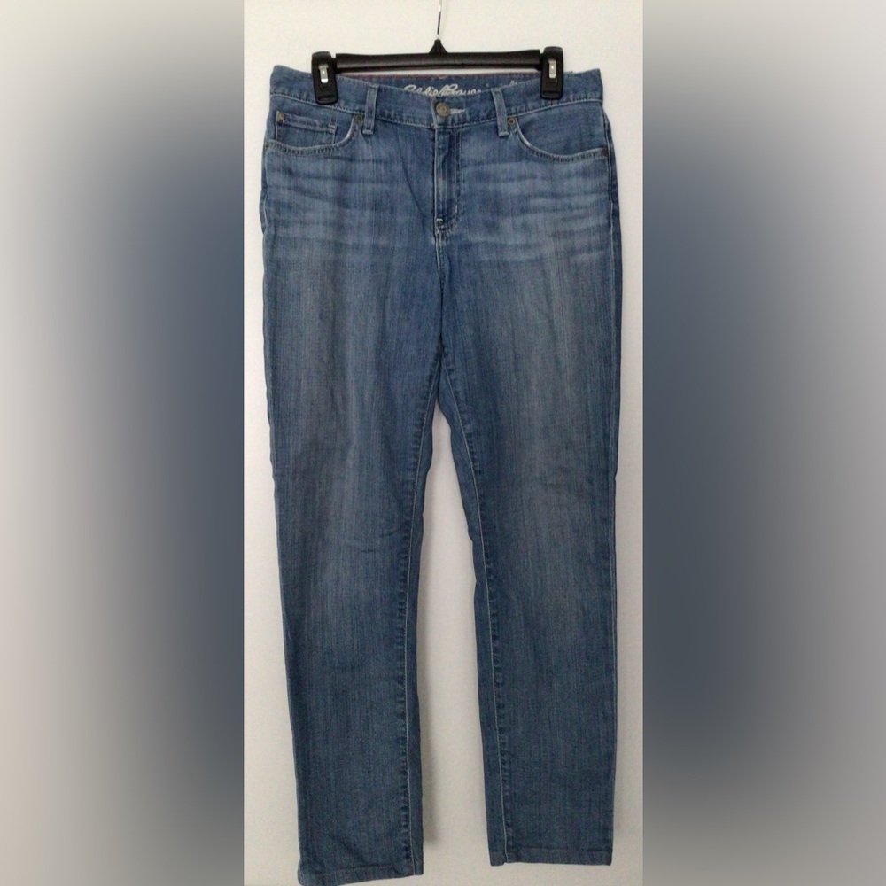 EDDIE BAUER Blue Medium-Wash Boyfriend Slim Jeans - Woman US 4